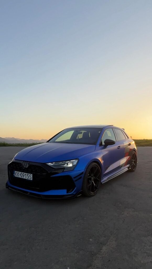 Audi RS3 2025 - wynajem samochodu premium - Kraków i Zakopane